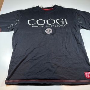 Men’s Vintage Coogi Short Sleeve Tee Unification of Colors sz L